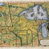 Discovery Map Series: 027 Carver Map of one Early route to the Northwest passage 1781 Carver_Map_4x6_2