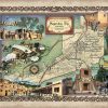 Travel Map Feature: 221 Custom map of The Historical Landmarks of Santa Fe Santa Fe