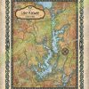 Travel Map Feature: Lake Keowee, South Carolina huge_map_old_map_retro_lake_keowee
